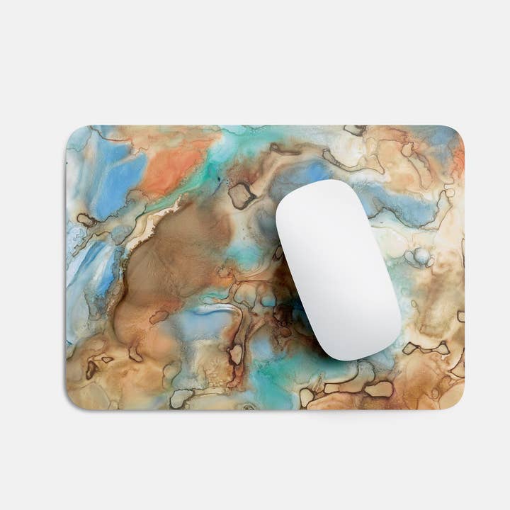 Tappetino per mouse sabbia e blu per la vendita all'ingrosso da parte di Shop Intaglio