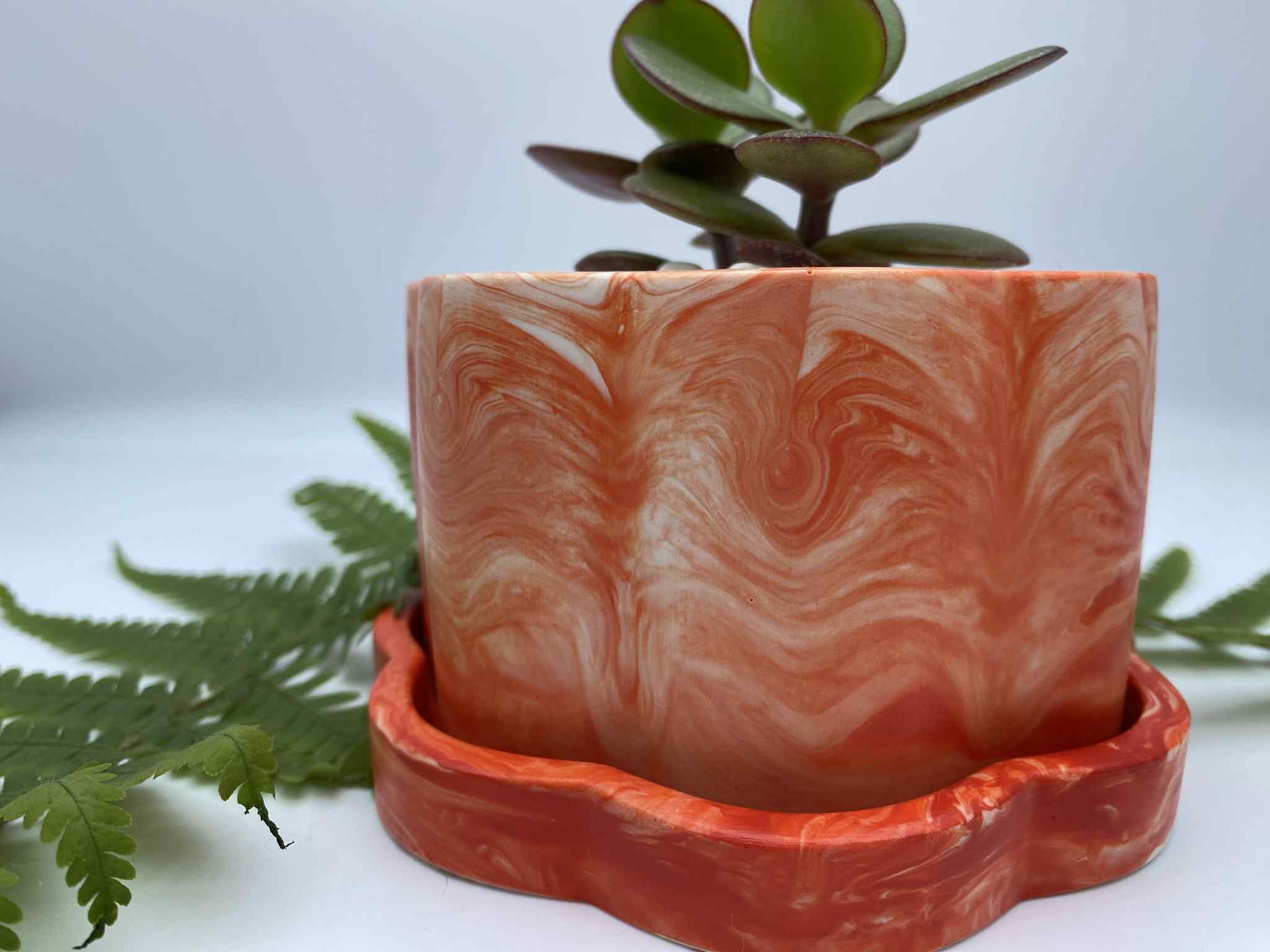 Little Lottie’s - Wholesale Plant Pot - Orange Indoor Planter | Plant Pot | Small Planter1