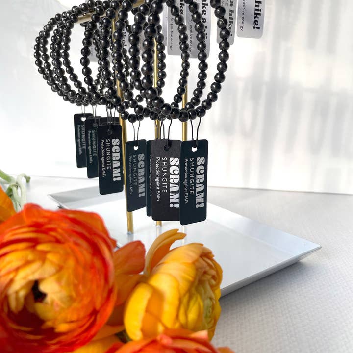 Scram! Shungite Bracelet | EMF Protection Bracelet and other Purchase Wholesale raw shungite. Free Returns & Net 60 Terms on Faire trending on Faire.