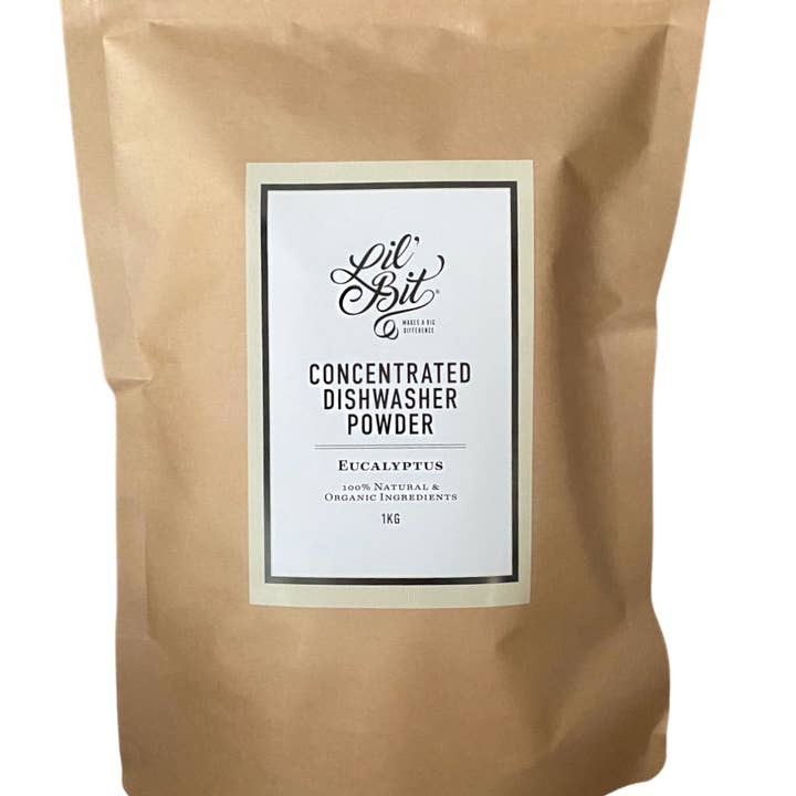 Lil'Bit Better - Wholesale Dishwasher Soap - Concentrated Eucalyptus Dishwasher Powder 1kg