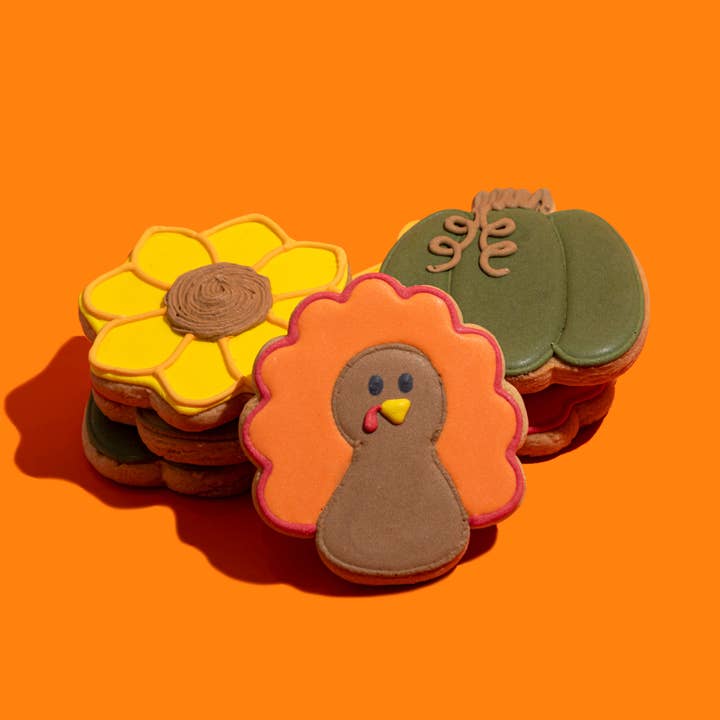 Harvest Hand-Decorated Cookies for wholesale by Wandercrumb