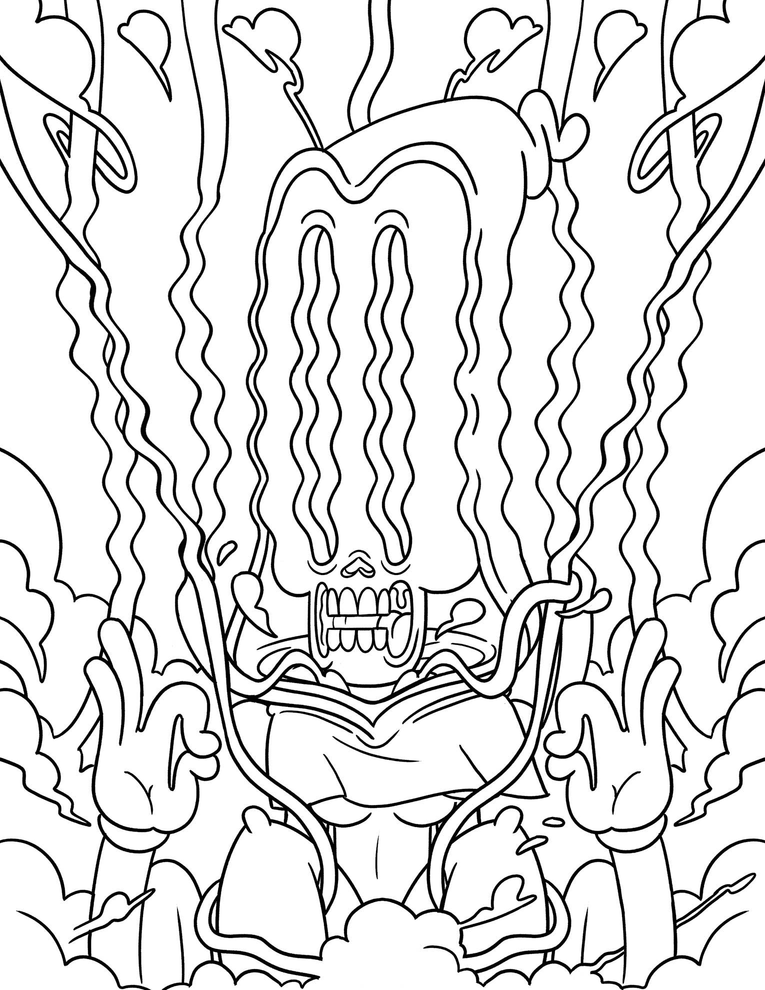 rouge, rose, jaune Livre de coloriage That's Trippy, CB-030 en vente sur Faire3