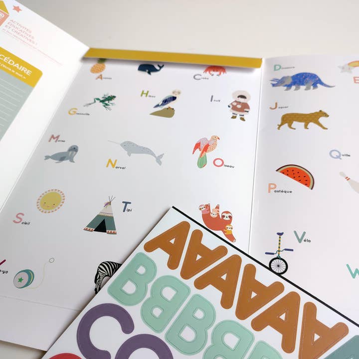 Ma Cabane à Rêves - Venta al por mayor Imanes - Niños y bebés - Alfabeto magnético - 105 letras mayúsculas