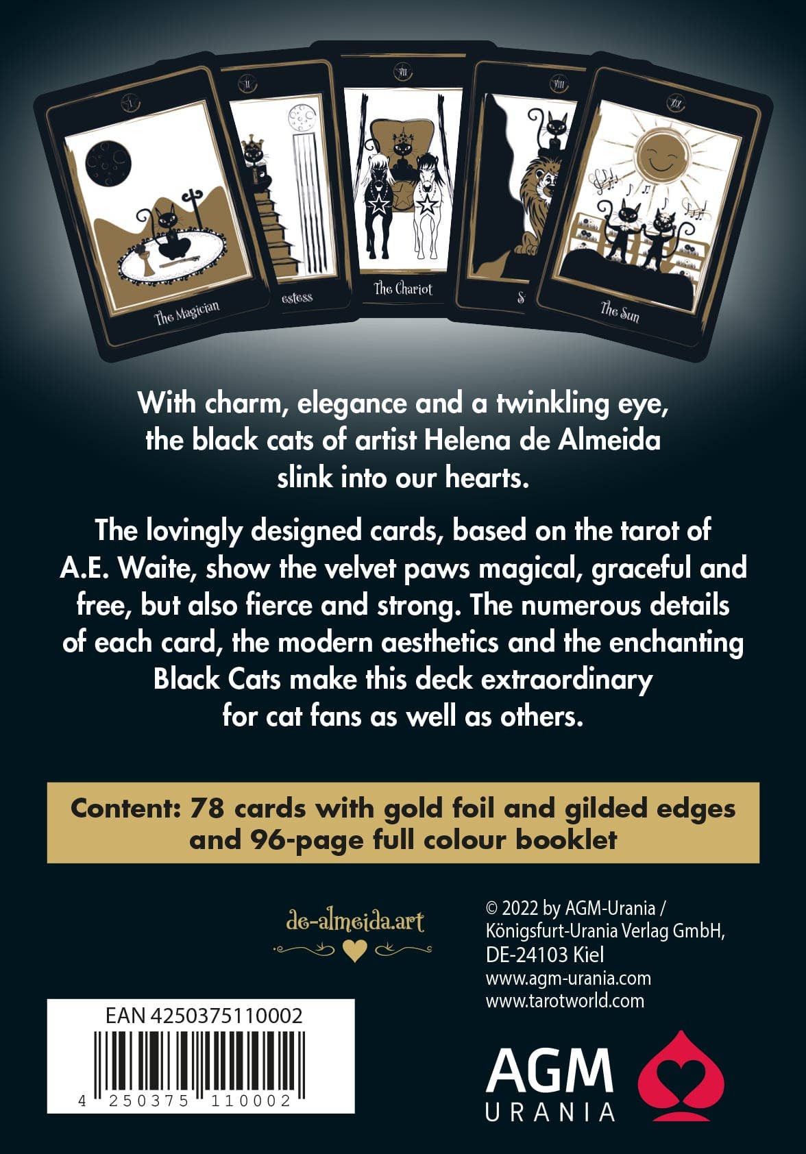Cardshouse - Wholesale Tarot Cards - Golden Black Cat Tarot Cards2