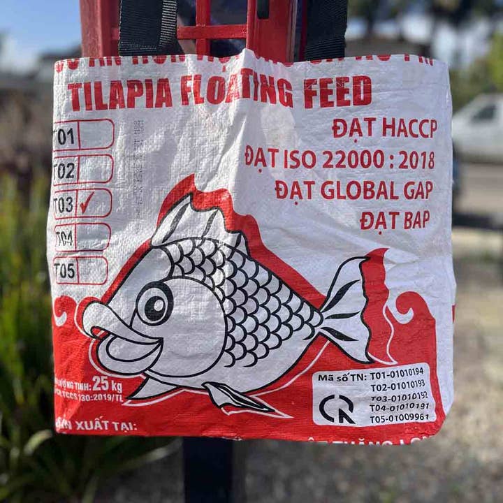 Malia Designs - Wholesale Grocery/Shopping Bag - Fun Fish Recycled Shopping Tote - Great Beach Bag - Eco Tote3