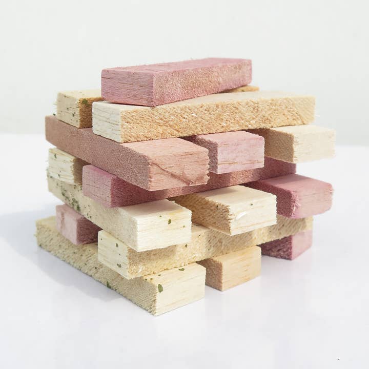 Tri-flavoured Balsa Blocks (5pcs) for wholesale by No Furries Delights