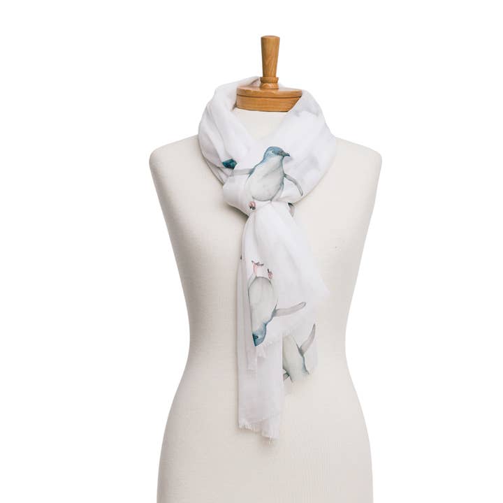 Taylor Hill Scarves & Co - Vendita all'ingrosso Sciarpa - Donna - AGCS1013: Bianco: Sciarpa pinguino1
