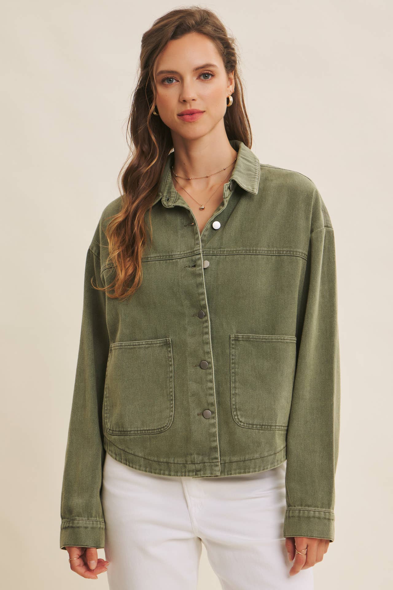 in february - Wholesale Jacket - Women's - ONE OF A KIND WASHED COTTON TWILL UTILITY OVERSIZED JACKET14