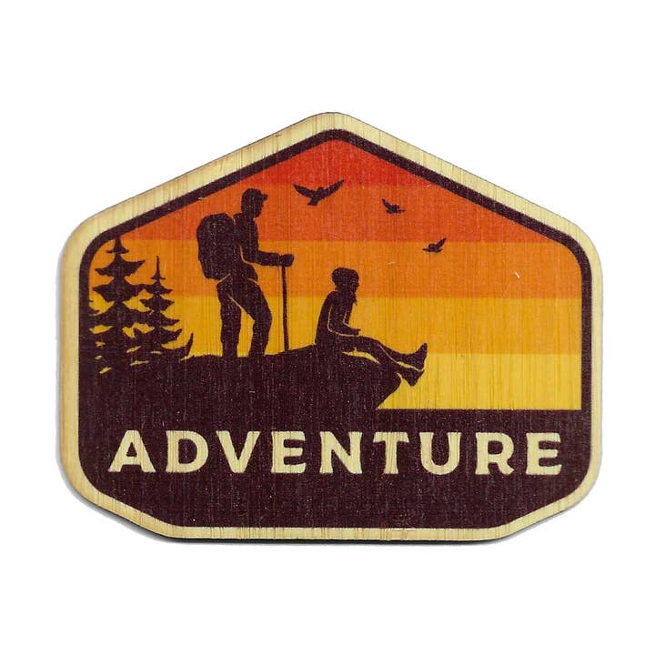 Bamboo Wood Stickers – Großhandel Aufkleber – Adventure Umweltfreundlicher Bambusaufkleber0