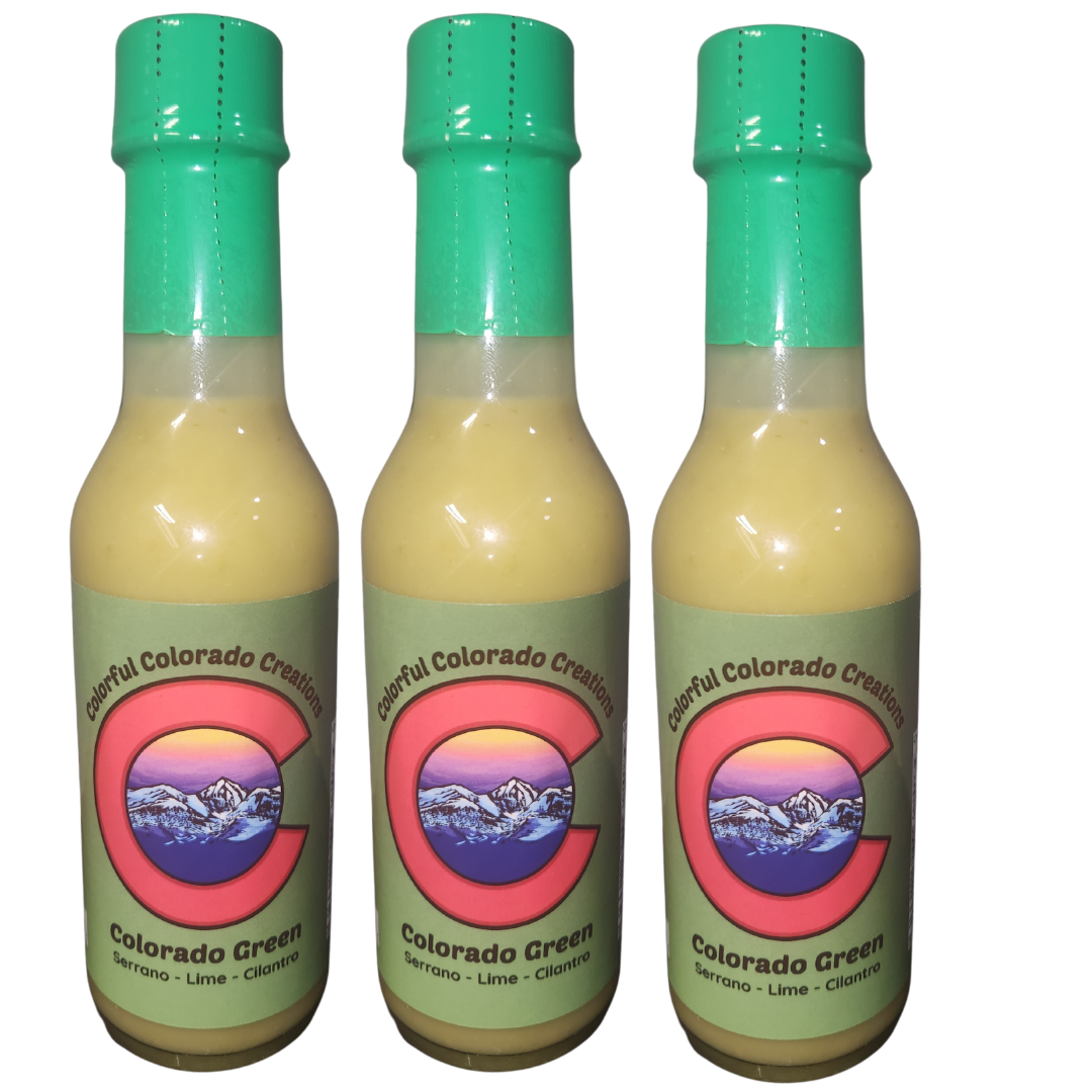 Colorful Colorado Creations llc. - Wholesale Hot Sauce - Colorado Green Lime, Cilantro & Serrano Pepper Hot Sauce3