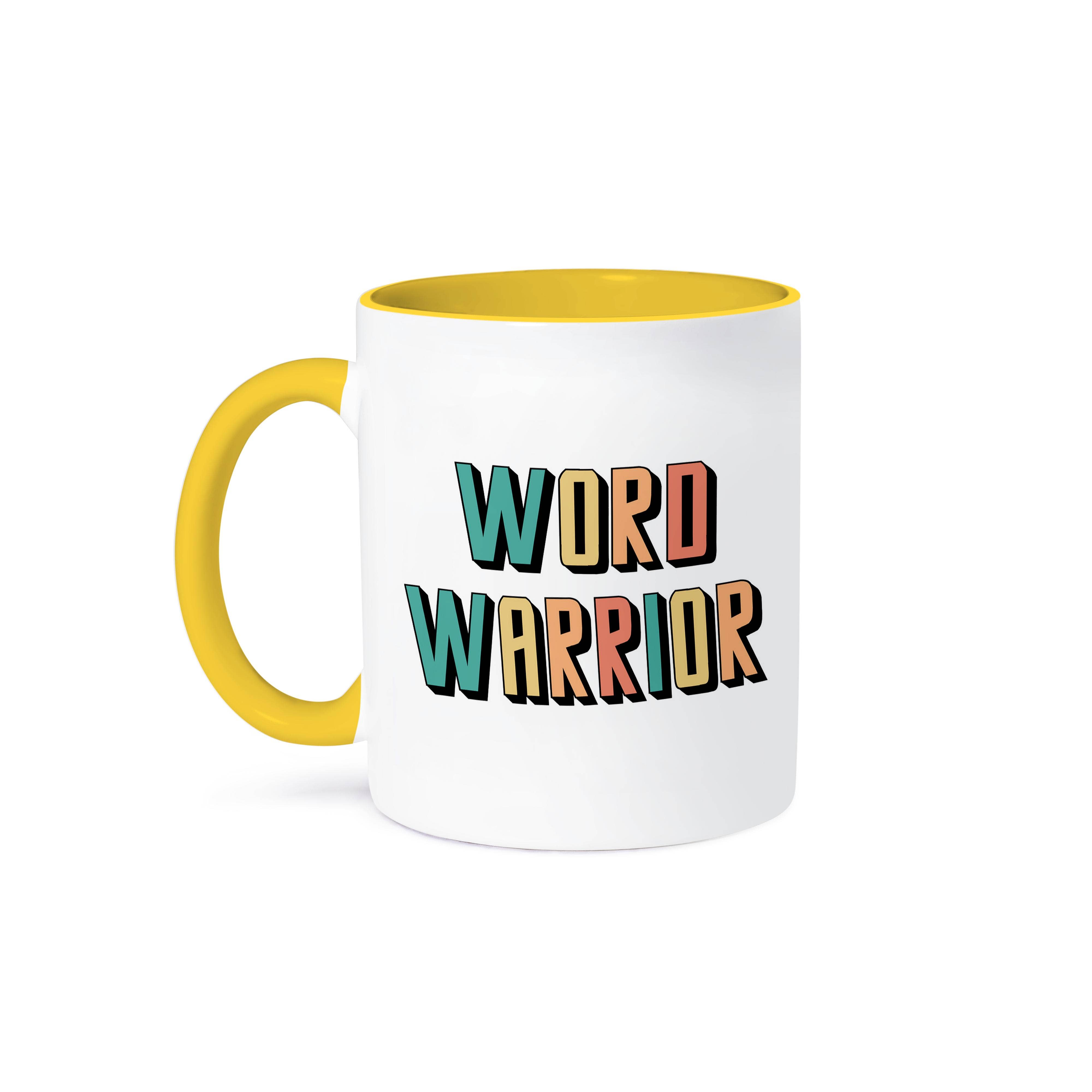 3dRose - Wholesale Coffee Mug - 3dRose, Funny Cool Colorful Word Warrior Text for Word Games, Crossword, Mug0