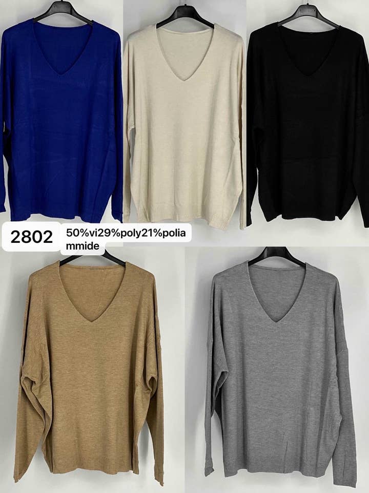 JERSEY CON ESCOTE EN V para venta al por mayor de sole
