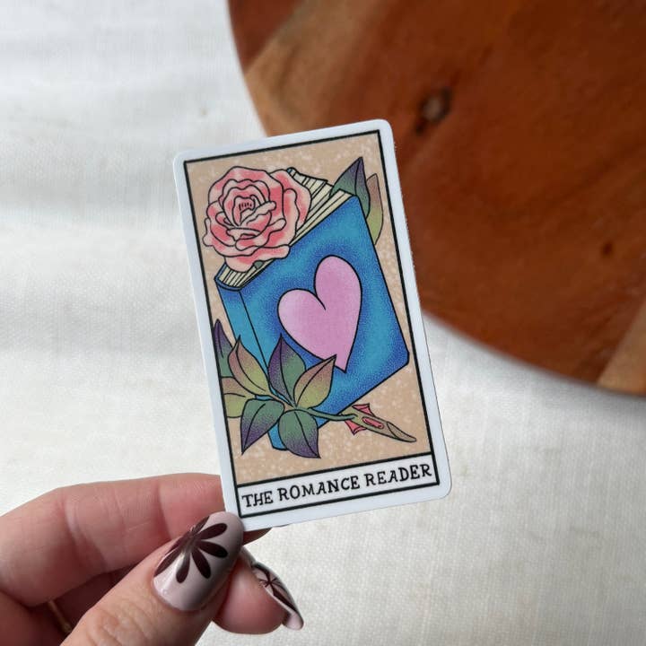 Big Moods - Wholesale Sticker - The Romance Reader Book Tarot Card Sticker