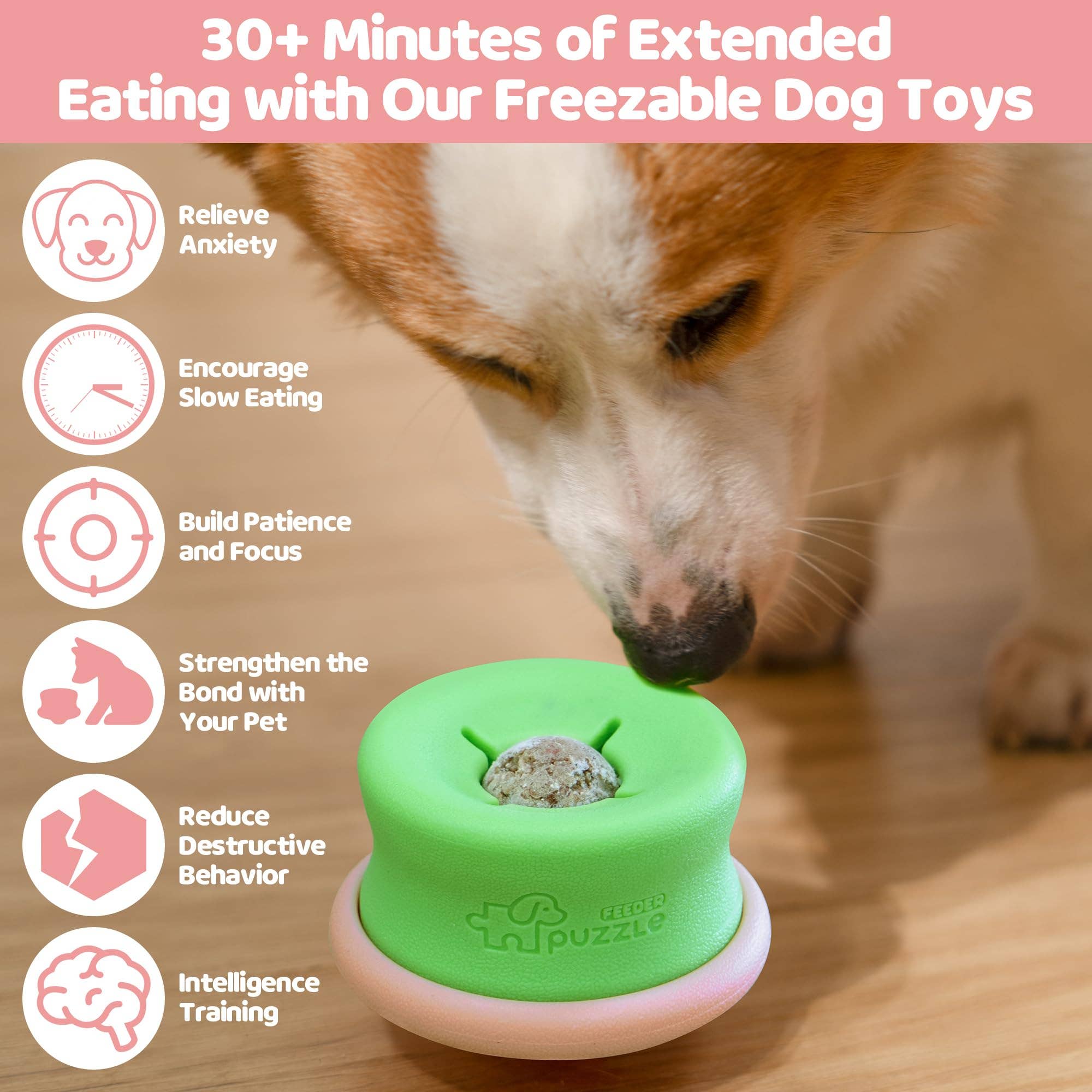 Pet Future llc - Wholesale Pet Toy - Dog - Puzzle Feeder Dog Toys, Interactive Enrichment Dog Toys Pink5