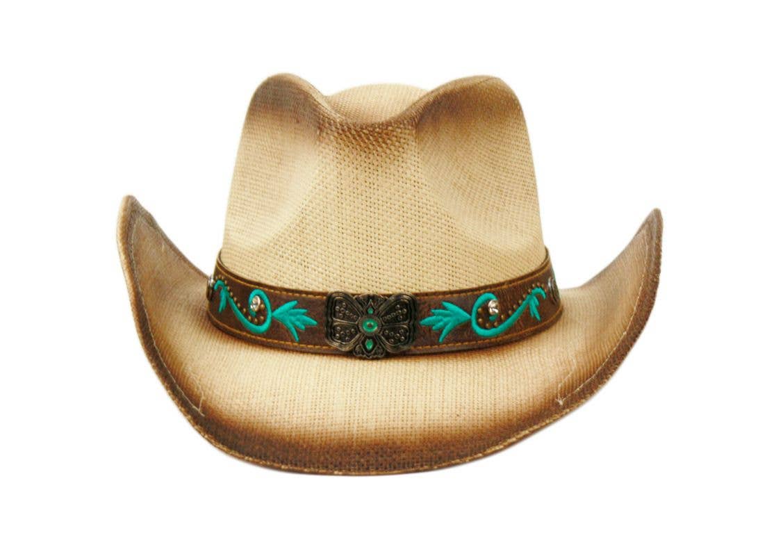 Epoch hats – wholesale Cowboyhatt - Unisex – Västerländsk cowboyhatt med fjärilsmärke6