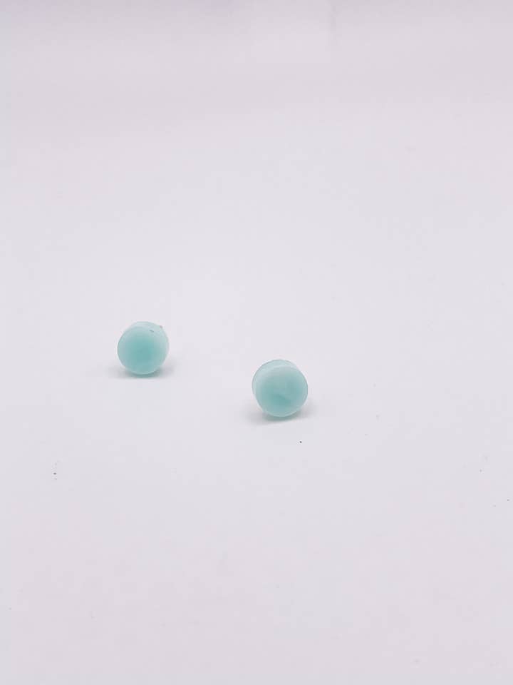 Maggie Ohrstecker {mintfarbener Swirl} für den Großhandel von katygirlgoods