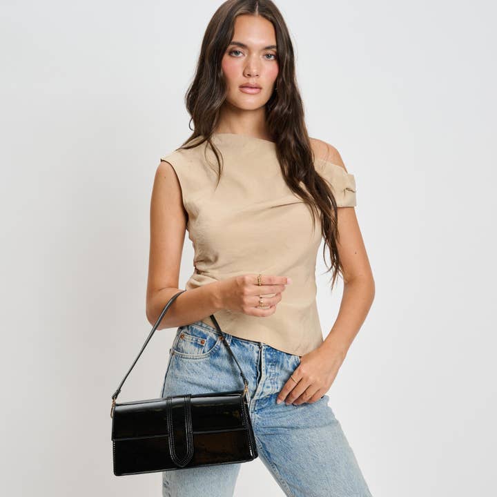 Moda Luxe - Vente Sac à bandoulière – femme - Violet - Sac à bandoulière verni2