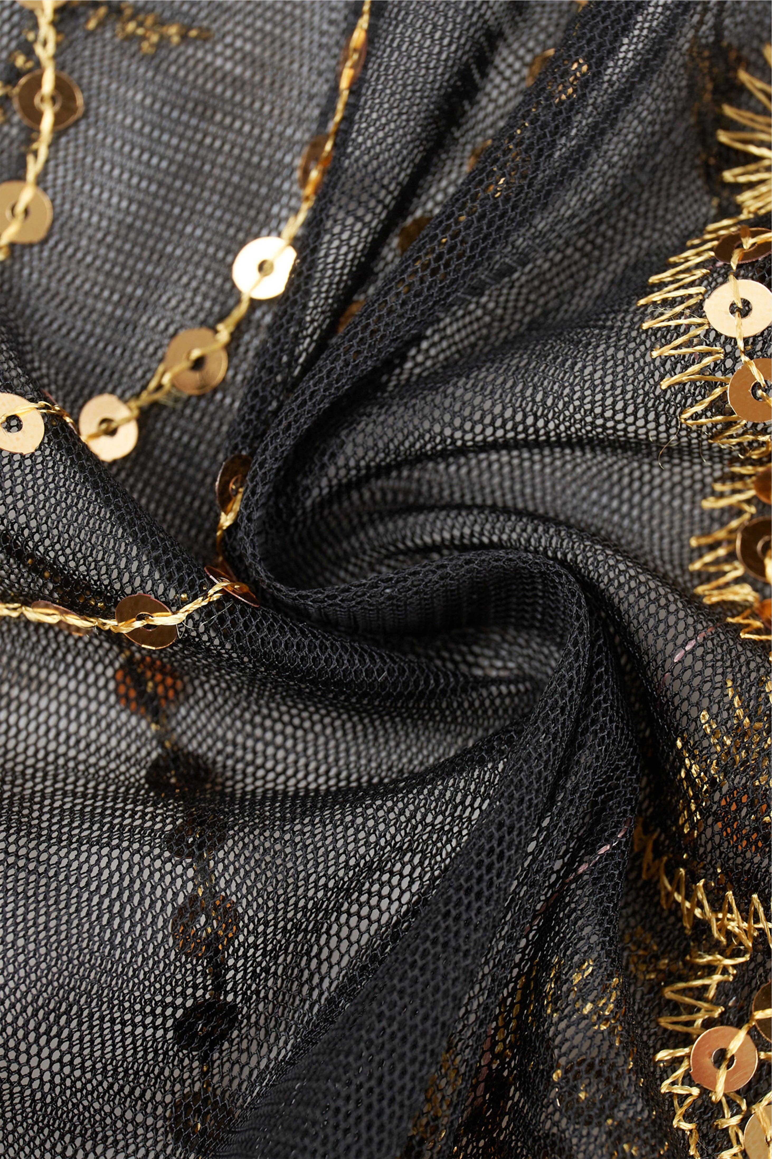 BABEYOND - Wholesale Wrap - Women's - Radiant Beaded Sequin Floral Shawl1