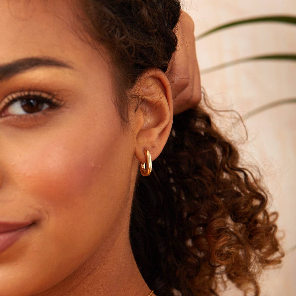 Ashiana London - Wholesale Hoop Earrings - Coco Gold Hoop Earrings2