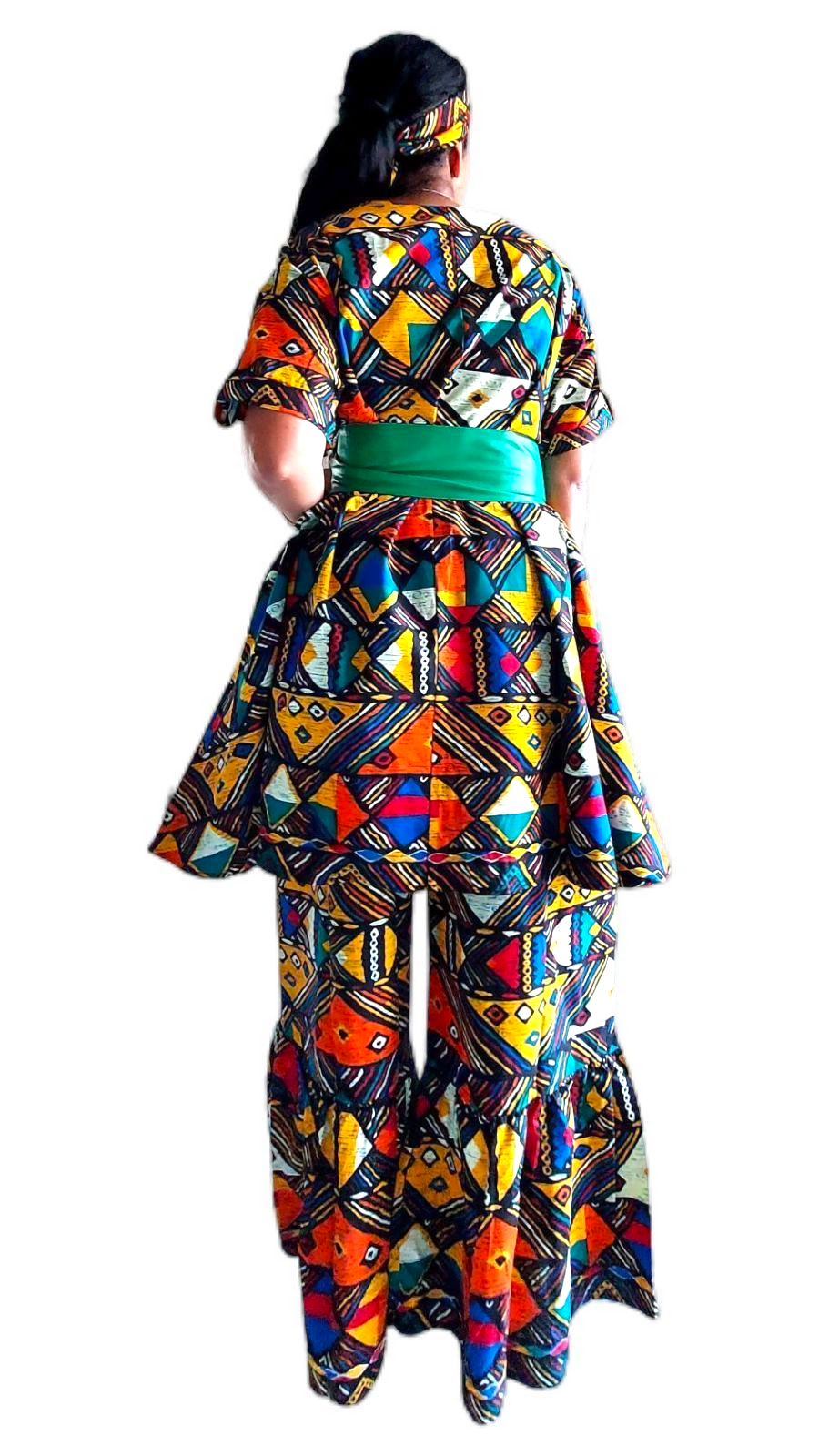 India Batik – Conjunto de top e calça (roupa NÃO Casual) - Mulher por atacado – Conjunto de Calças e Blusa para Mulher 7684 Estampa 6223