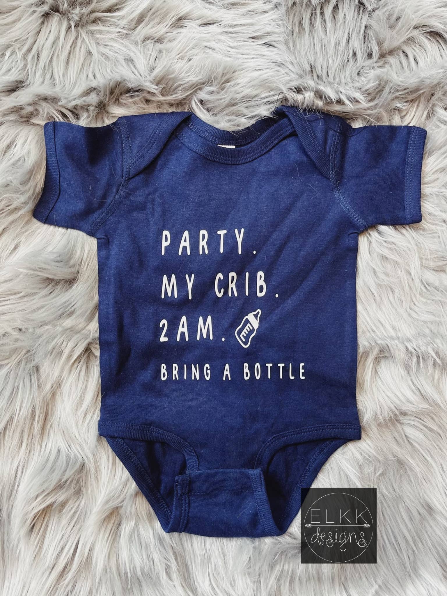 Elkk Designs - Wholesale Bodysuit (non-footed) β Baby - Party My Crib