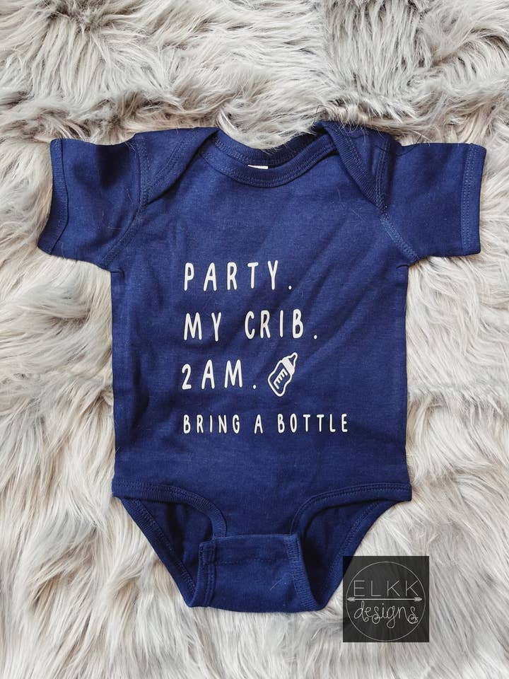 Elkk Designs - Wholesale Bodysuit (non-footed) β Baby - Party My Crib0