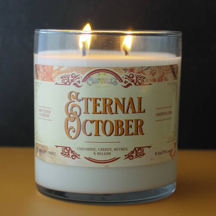 Cozy Fall Candle – Eternal October | Woods & Warm Spice for wholesale by Can'tdles & Co.