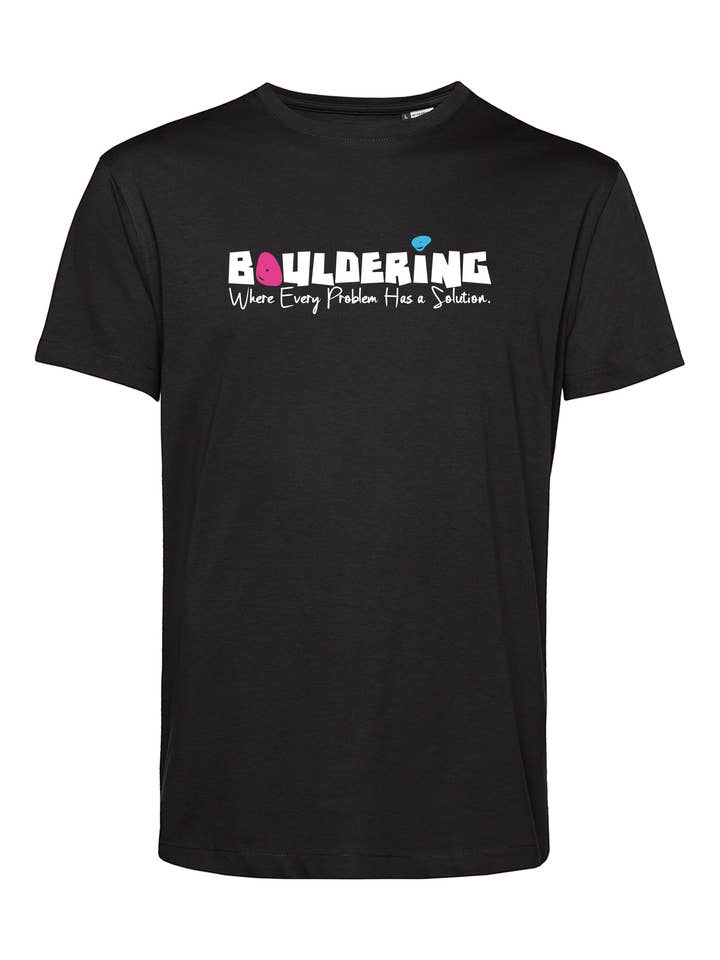 Camisa de escalada masculina - Bouldering Where Every Problem Has A Solution por atacado de KLETTERHELDEN