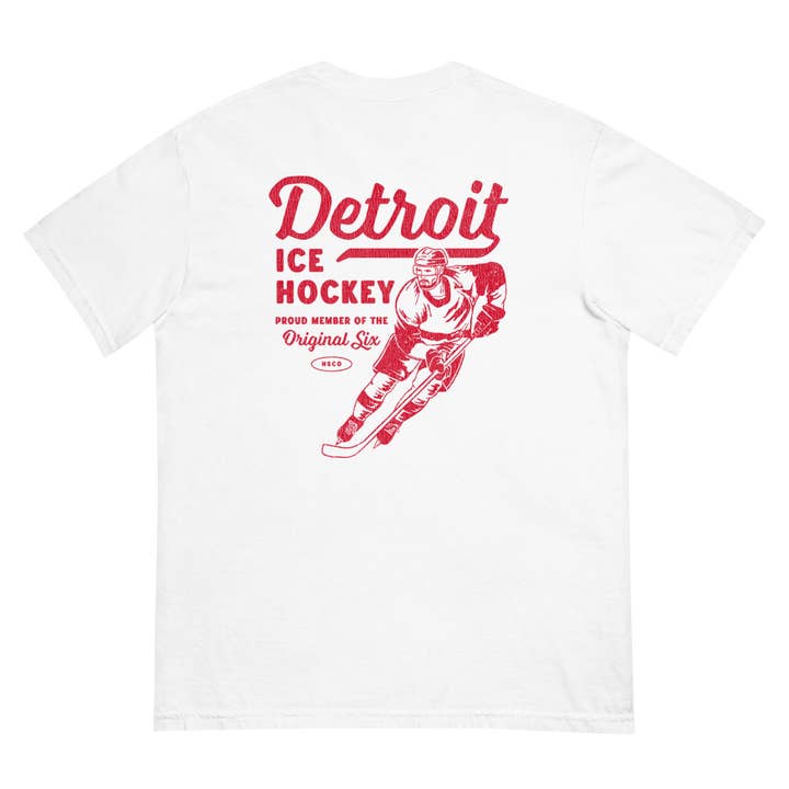 T-shirt de hockey sur glace de Detroit pour la vente par Homeward Supply Co