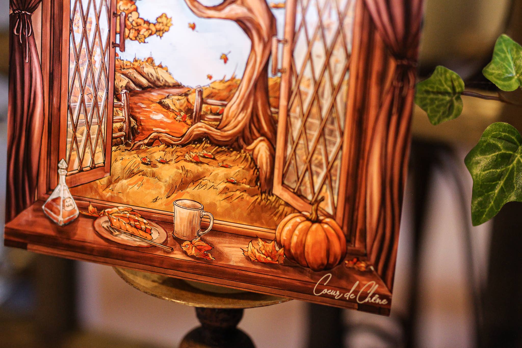 Faërie – wholesale Konsttryck – Höst hemma – fyrkantigt tryck 21x21 cm1