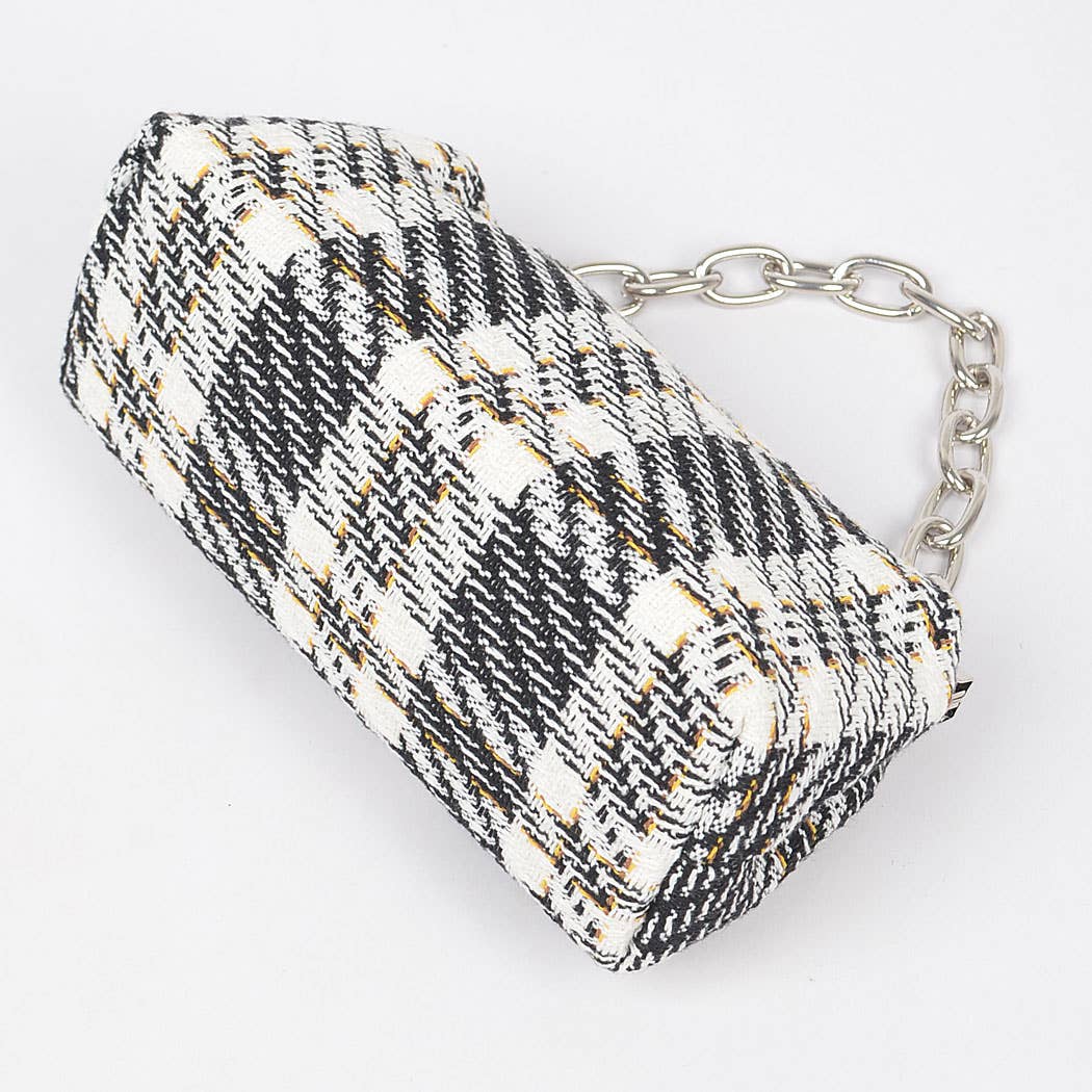 3AM BY H&D ACCESSORIES – wholesale Kuvertväska - Dam – Tweed rutigt hårt fodral Clutch2