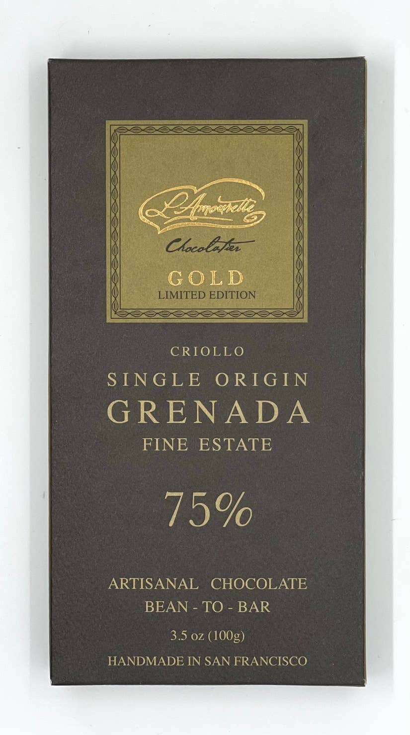 L'Amourette Chocolat - Wholesale Chocolate Bar - 75% Dark Chocolate Grenada Fine Estate (Grenada)1
