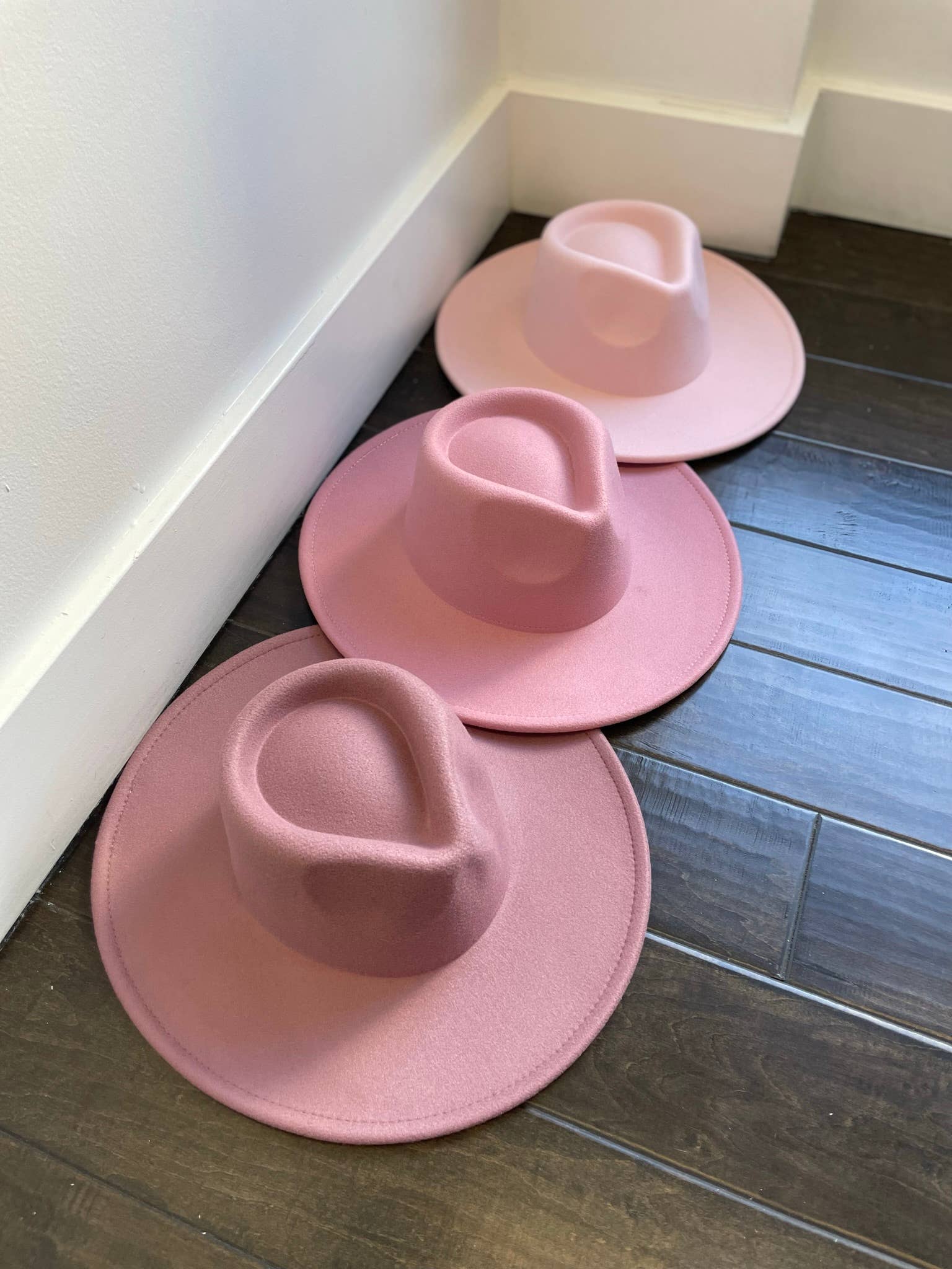 Love and Thyme – wholesale Fedora – Women’s – ALL COLOR RESTOCK , Vegan Felt wide Brim Rancher Hat5