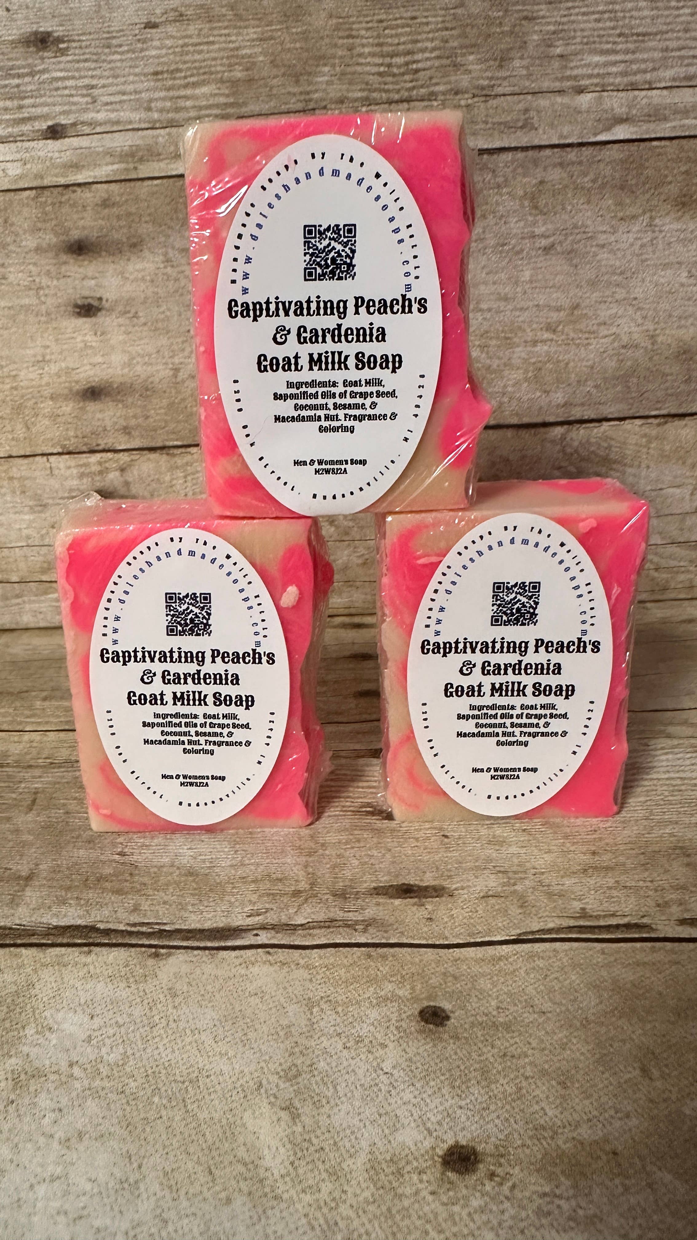 Dales Handmade Soaps & More - Wholesale Bar Soap - Captivating Peach's & Gardenia2