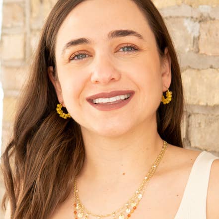 Fair Anita - Wholesale Hoop Earrings - Sunshine Beaded Hoops4