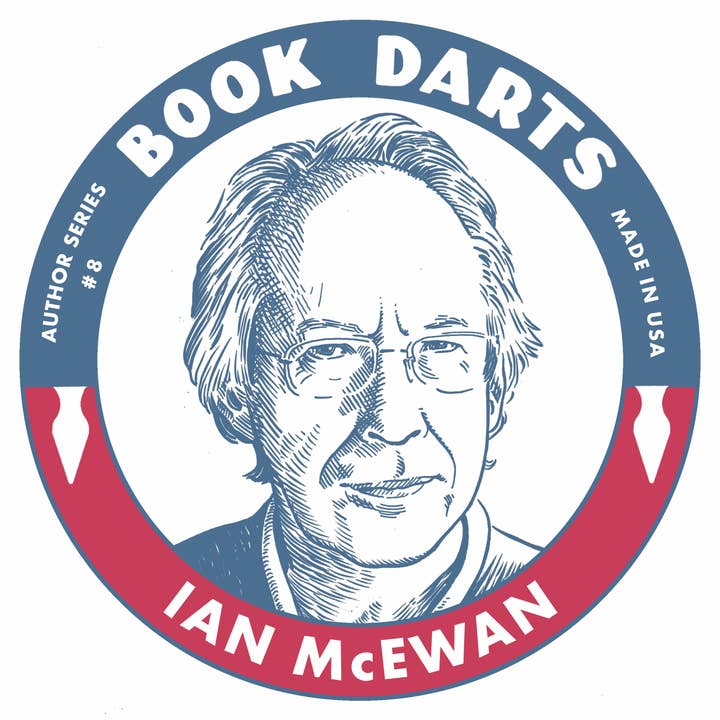 Tin Book Dart - Author Series #8 - Ian McEwan for wholesale by Book Darts