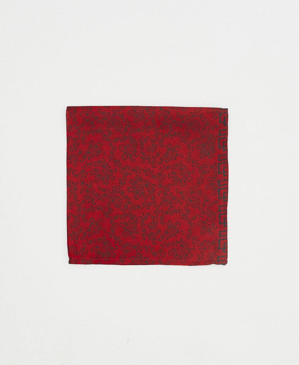 Anchal - Wholesale Pocket Square - Men's - Vintage Silk Pocket Square - No. 240307