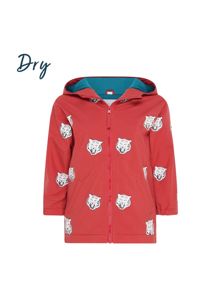 Holly and Beau - Wholesale Raincoat - Kids - Tiger Color Changing Kids Raincoat