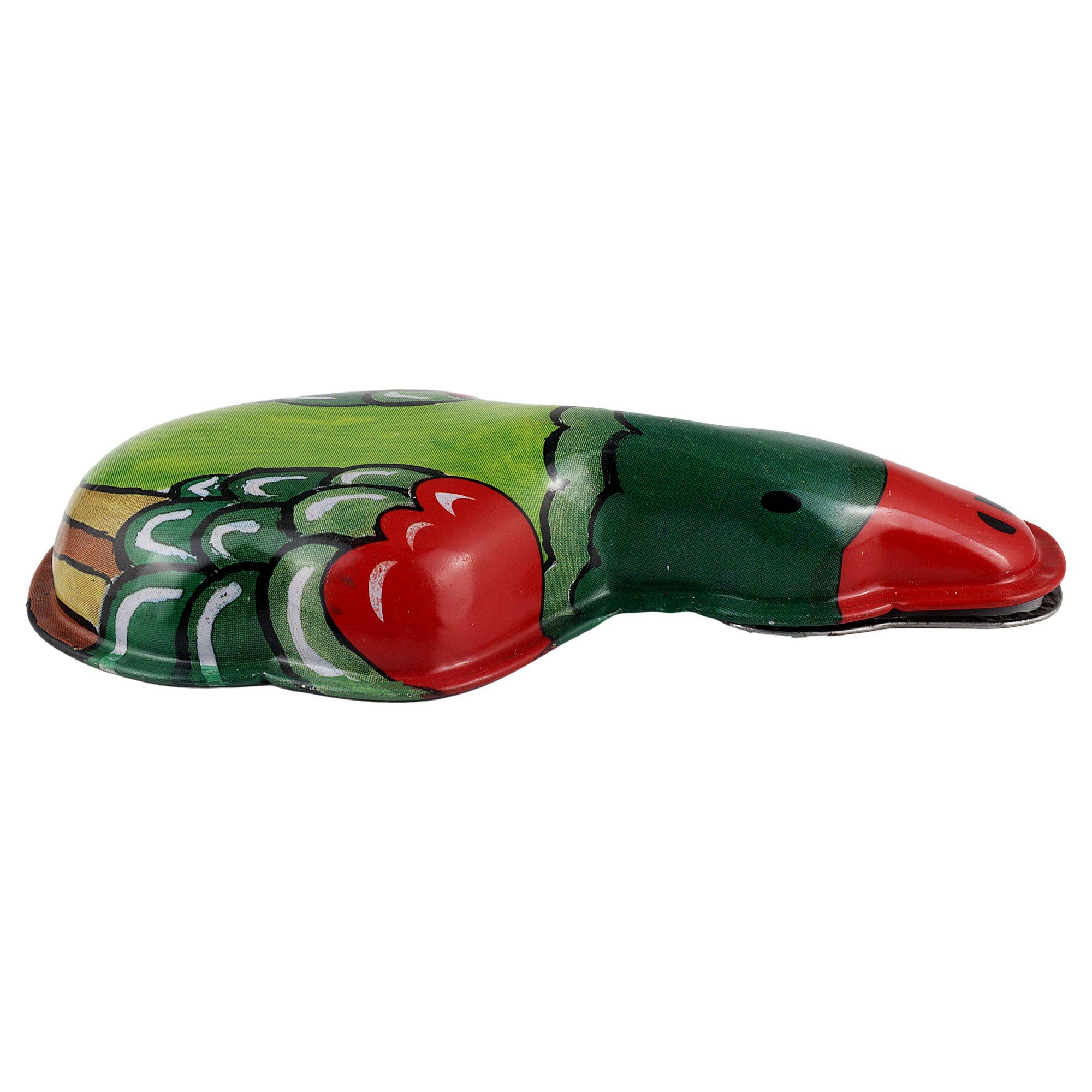 Tribal Trade GmbH - Wholesale Decorative Figurine - Tin Toy Snap Duck Green-Light Green Clicker Tin Duck2