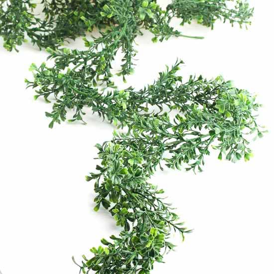 Factory Direct Craft - Wholesale Artificial Flowers - 9 foot Plastic Boxwood Greenery Garland4