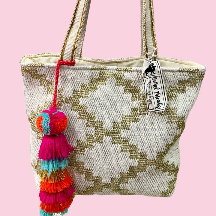 Totes - Diamond Gold Tote (Mix & Match Styles-TOTE Collec for wholesale by Camel Threads