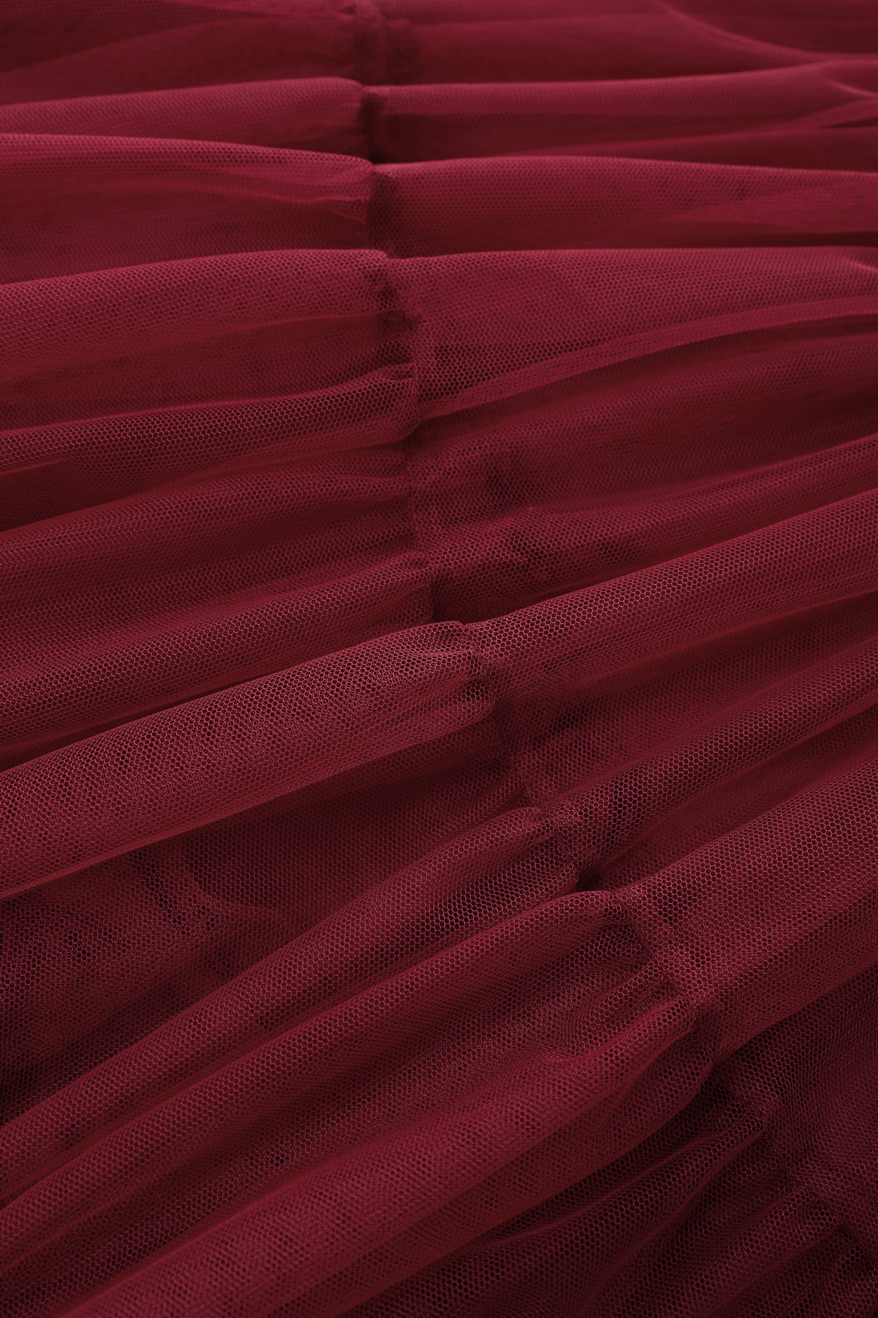 Dolly & Dotty - Wholesale Skirt - Women's - Fluffy Burgundy Petticoat4