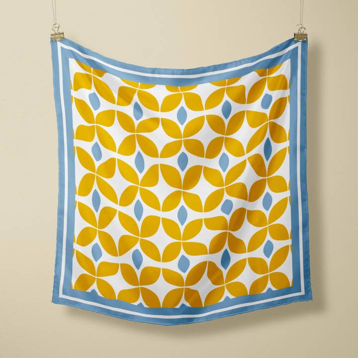 Sunburst riviera satin scarf for wholesale by Aaliyah Makoni