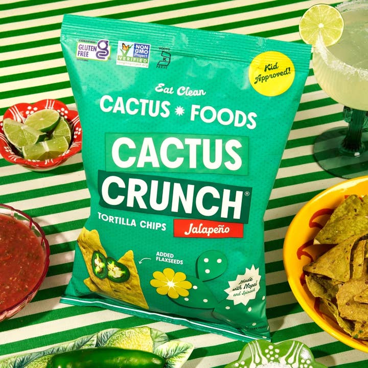 Cactus Crunch Tortilla Chips – Jalapeño Hitze | 5oz Beutel für den Großhandel von Cactus Foods