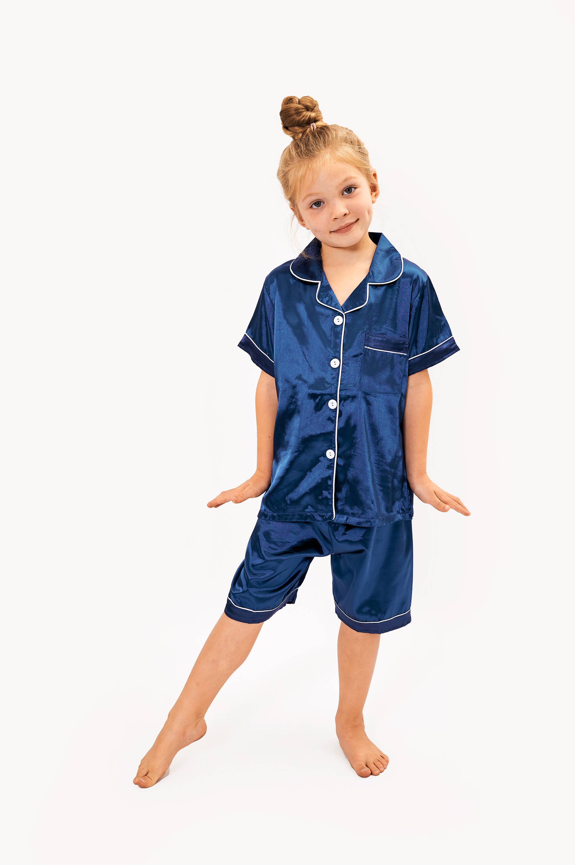 Sisters G Kids – wholesale Sleepwear set – Kids – Short Satin Pajamas for Kids16