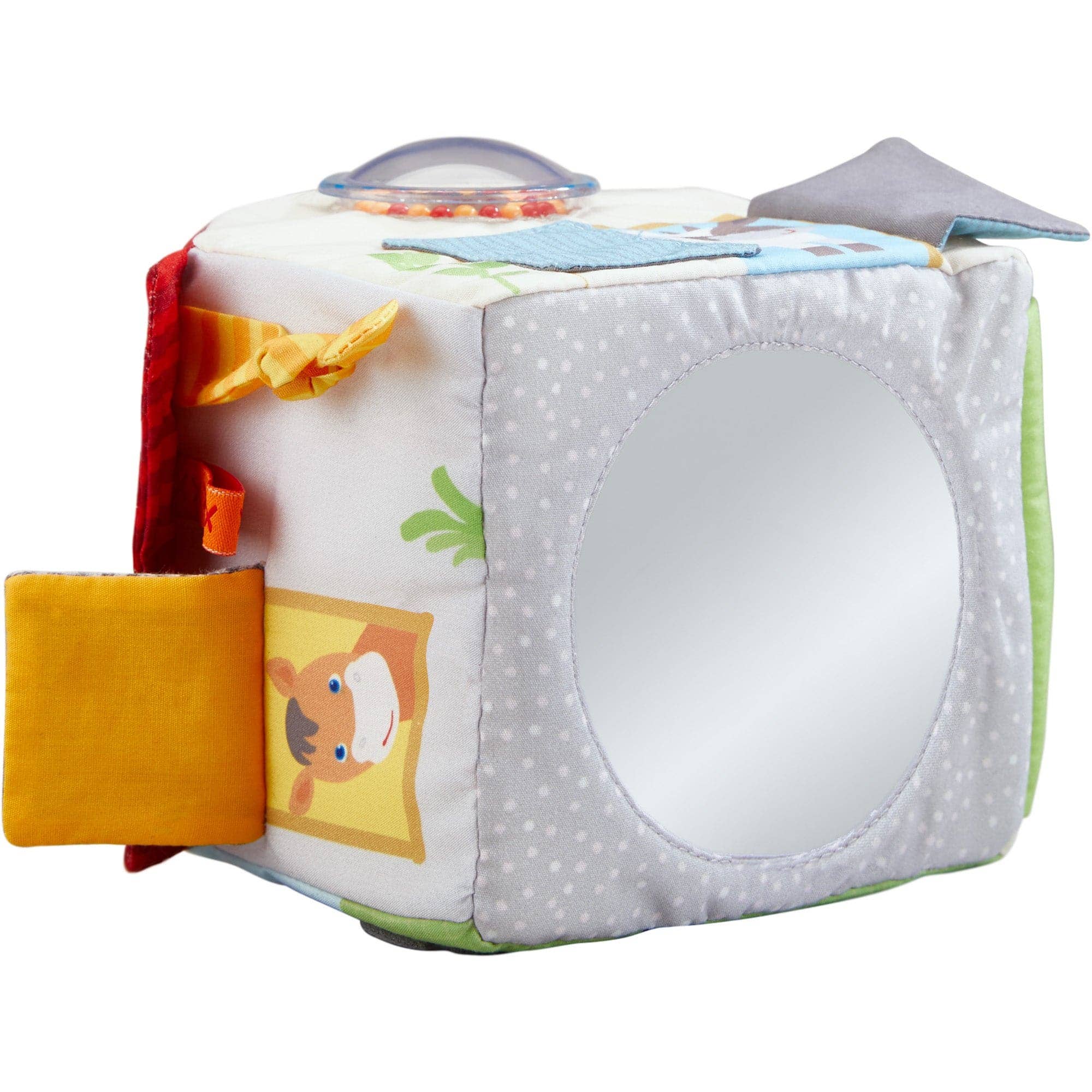 HABA USA - Wholesale Crinkle Tag Toy - Baby - Farmyard Play Cube3