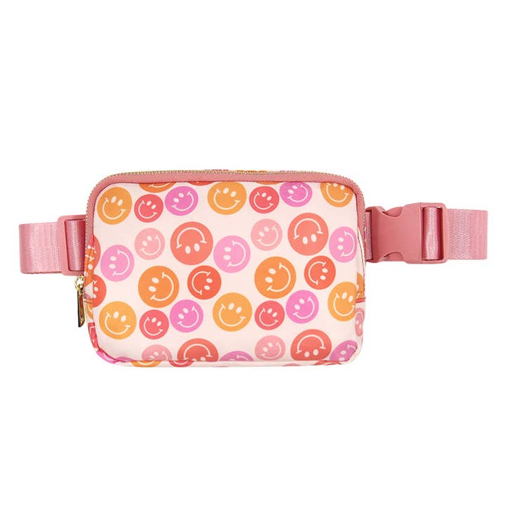 Mavi Bandz – wholesale Belt bag – Women’s – Karma Collection Smiley Face Fanny Waist Pack Belt Bag