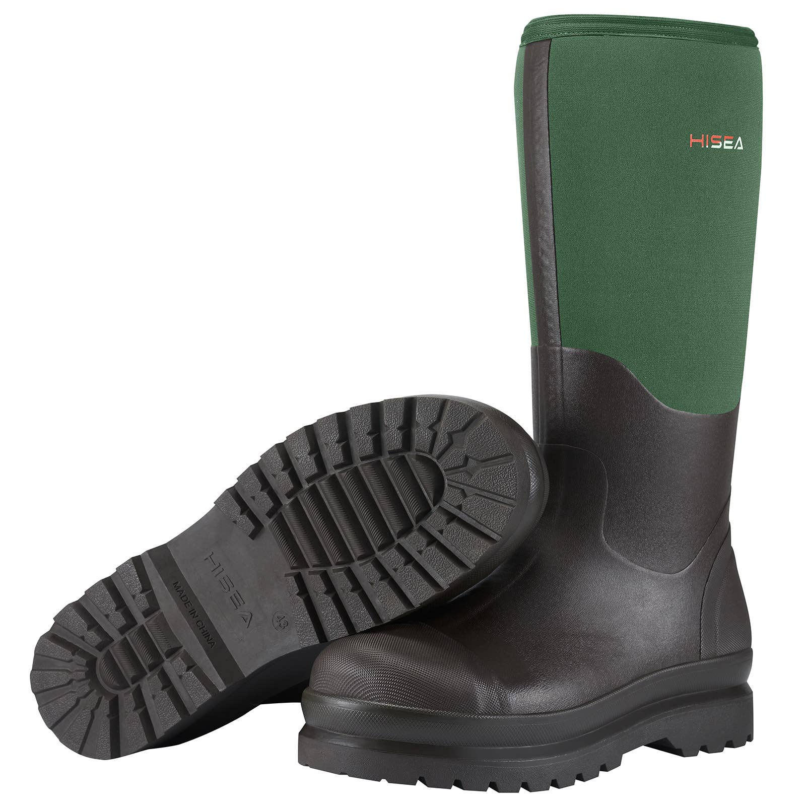 Hisea Rubber Boots HISEA Men's Work Boots Neoprene Rubber Rain