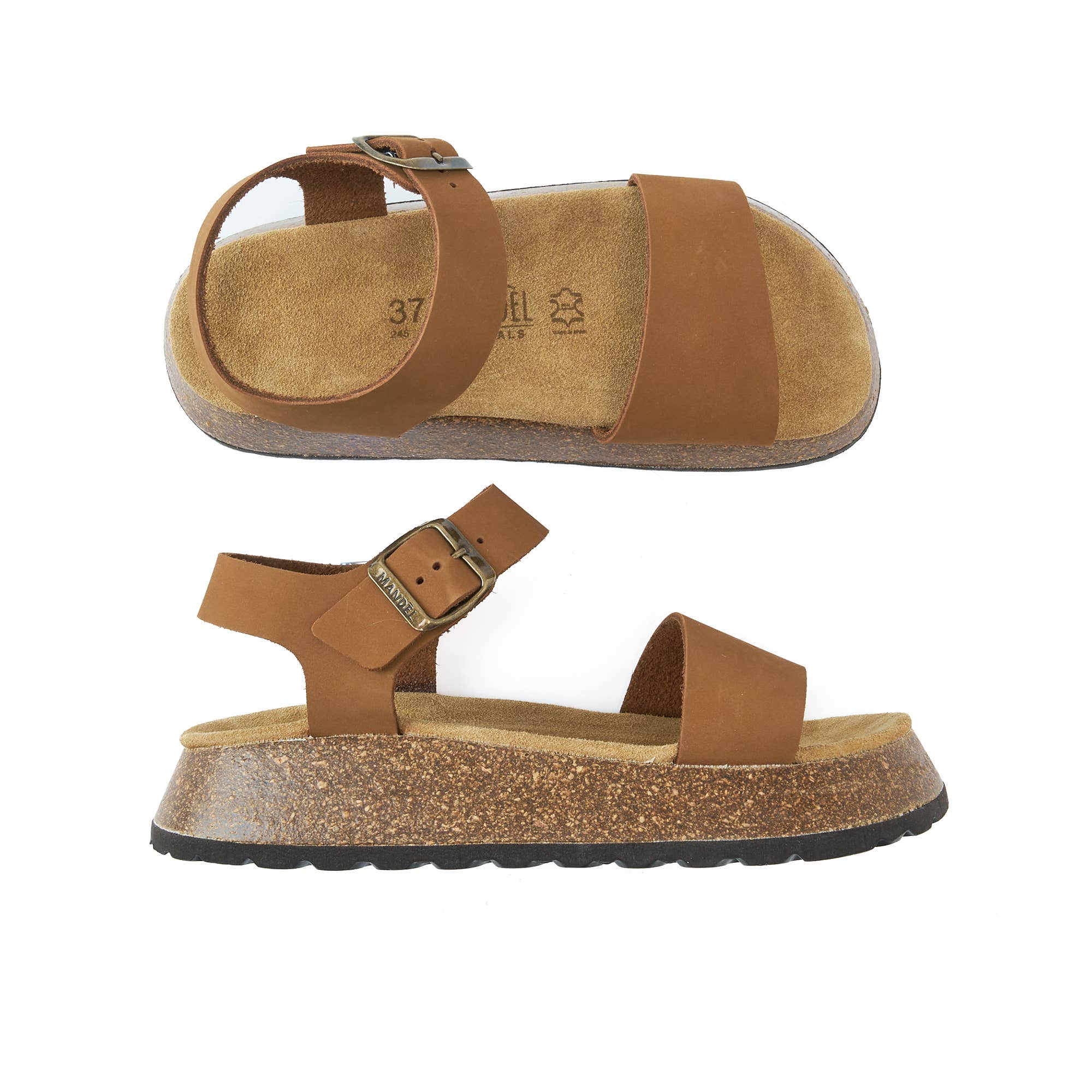 Mandél - Wholesale Sandals - Women's - Ciabatta two bands ANA gray - Art.MD02414