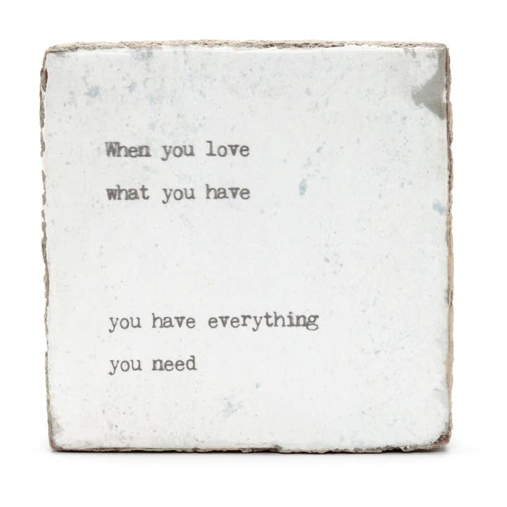 Art Block - Little Gem - When You Love for wholesale by Cedar Mountain Studios